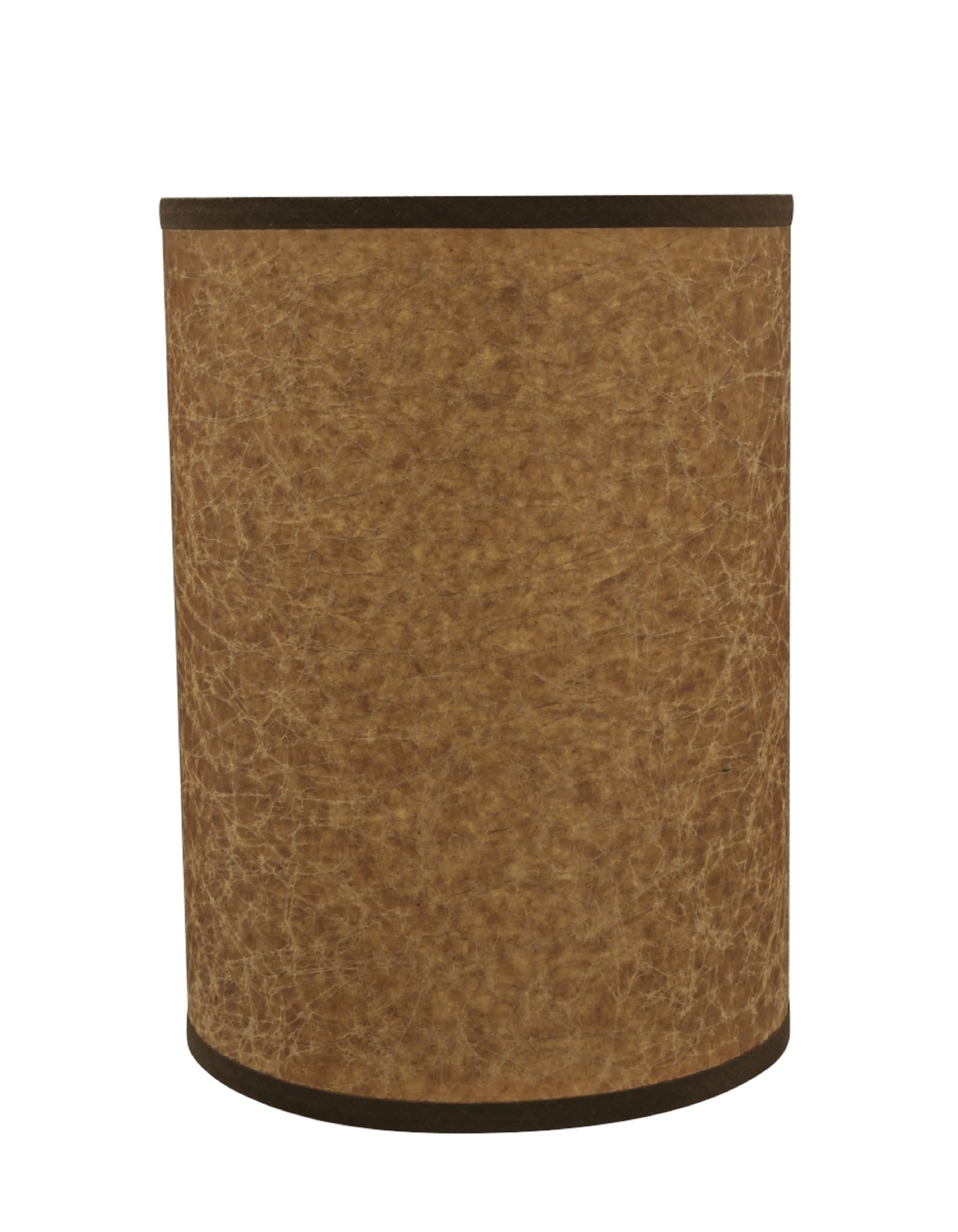 # 31258 Transitional Drum (Cylinder) Shaped Spider Construction Lamp Shade in Dark Brown, 8" wide (8" x 8" x 11")