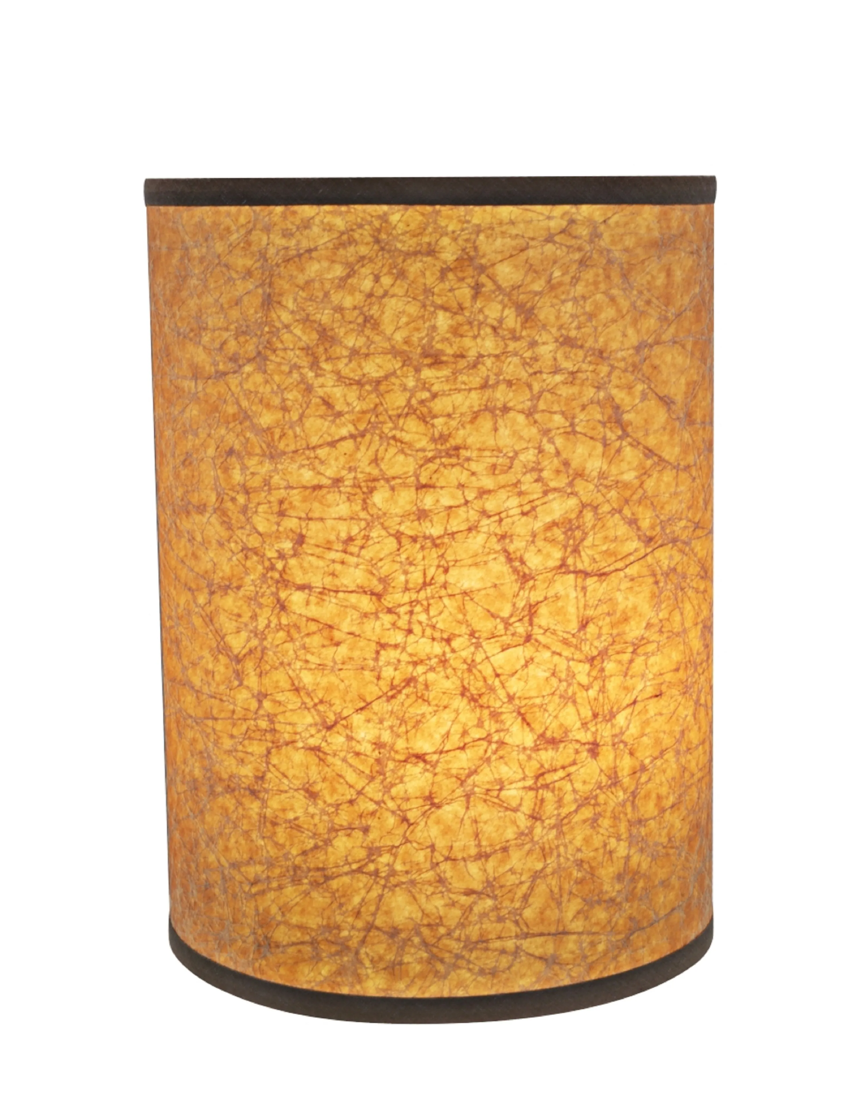 # 31258 Transitional Drum (Cylinder) Shaped Spider Construction Lamp Shade in Dark Brown, 8" wide (8" x 8" x 11")