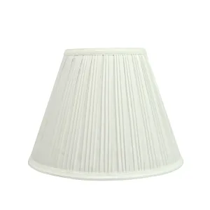 # 59126 Transitional Pleated Empire Shape UNO Construction Lamp Shade in Off White, 12" wide (6" x 12" x 9")