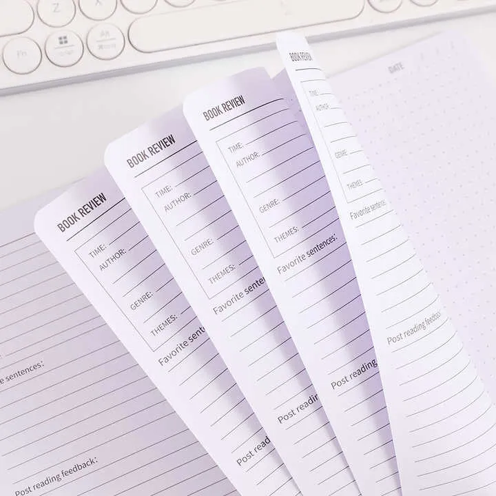 دفتر قراءة A5 من IMODA Stationery، مراجعة وتتبع تقدمك في القراءة، هدية لمحبي الكتب، مستلزمات مدرسية ومكتبية  IMODA Stationery A5 Reading Journal Review and Track Your Reading Progress Gift for Book Lovers Readers School Office Supplies