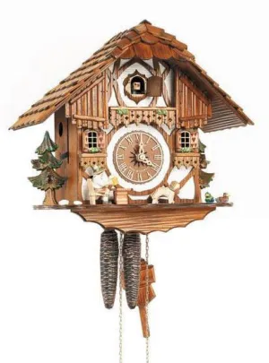 11" Black Forest Beer Drinker German Cuckoo Clock