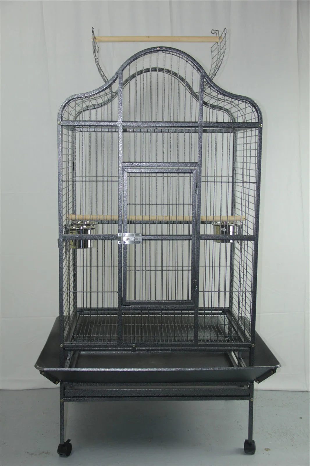 180cm Large Bird Cage | Pet Parrot Aviary With Perch and Castor Wheels