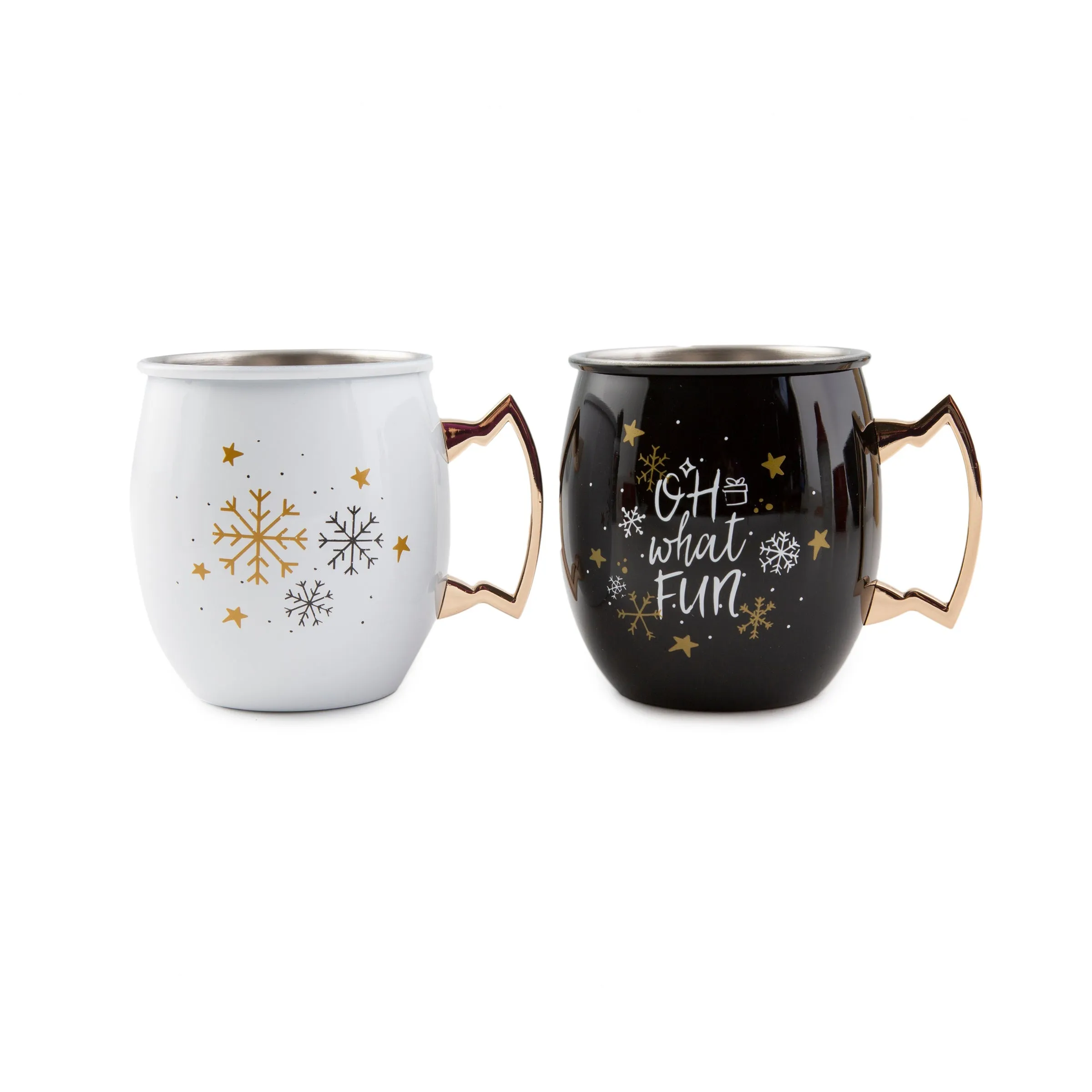 20 Oz Oh What Fun Moscow Mule Mugs, Set Of 2