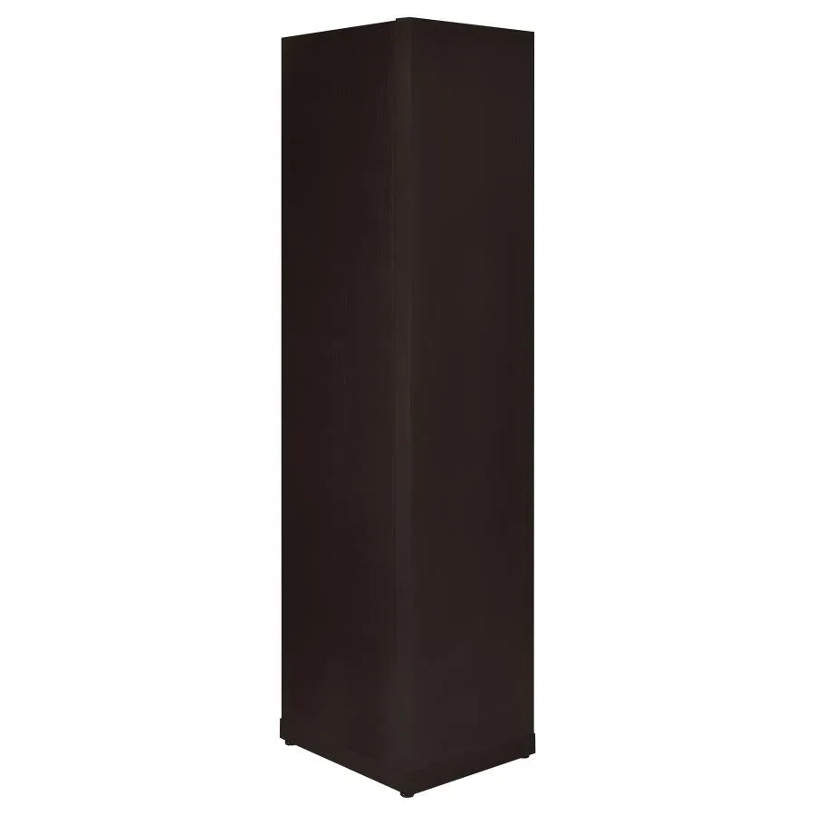 6-tier Corner Bookcase Cappuccino