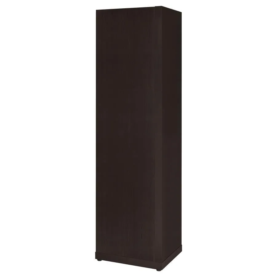 6-tier Corner Bookcase Cappuccino
