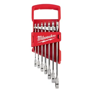 7pc Ratcheting Combination Wrench Set - SAE