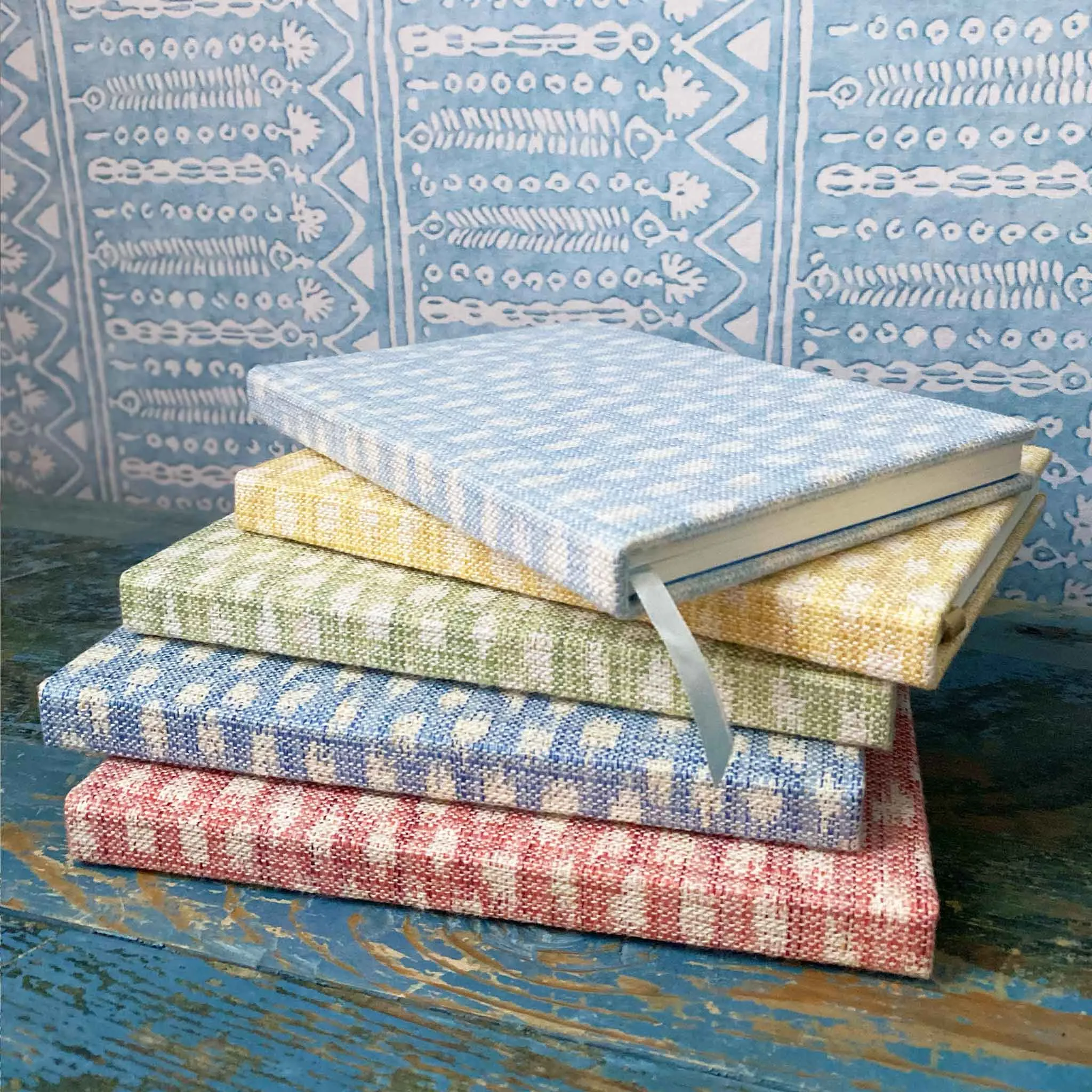 A5 Fabric Bound Notebook Kemble Rouge