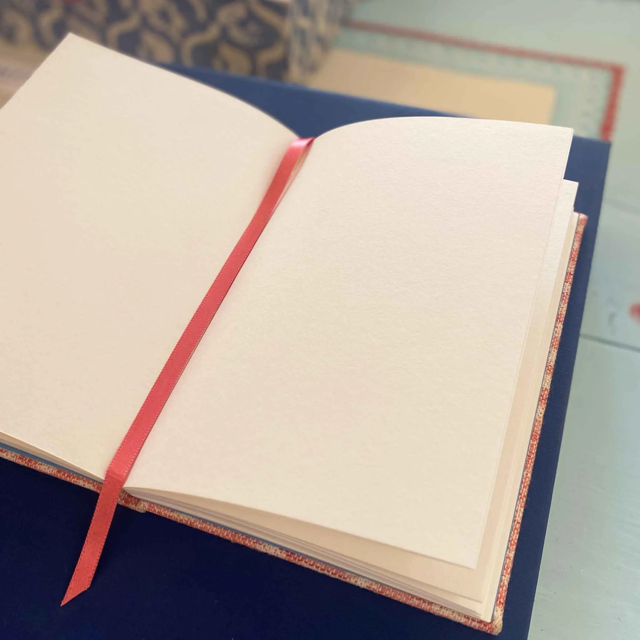 A5 Fabric Bound Notebook Kemble Rouge