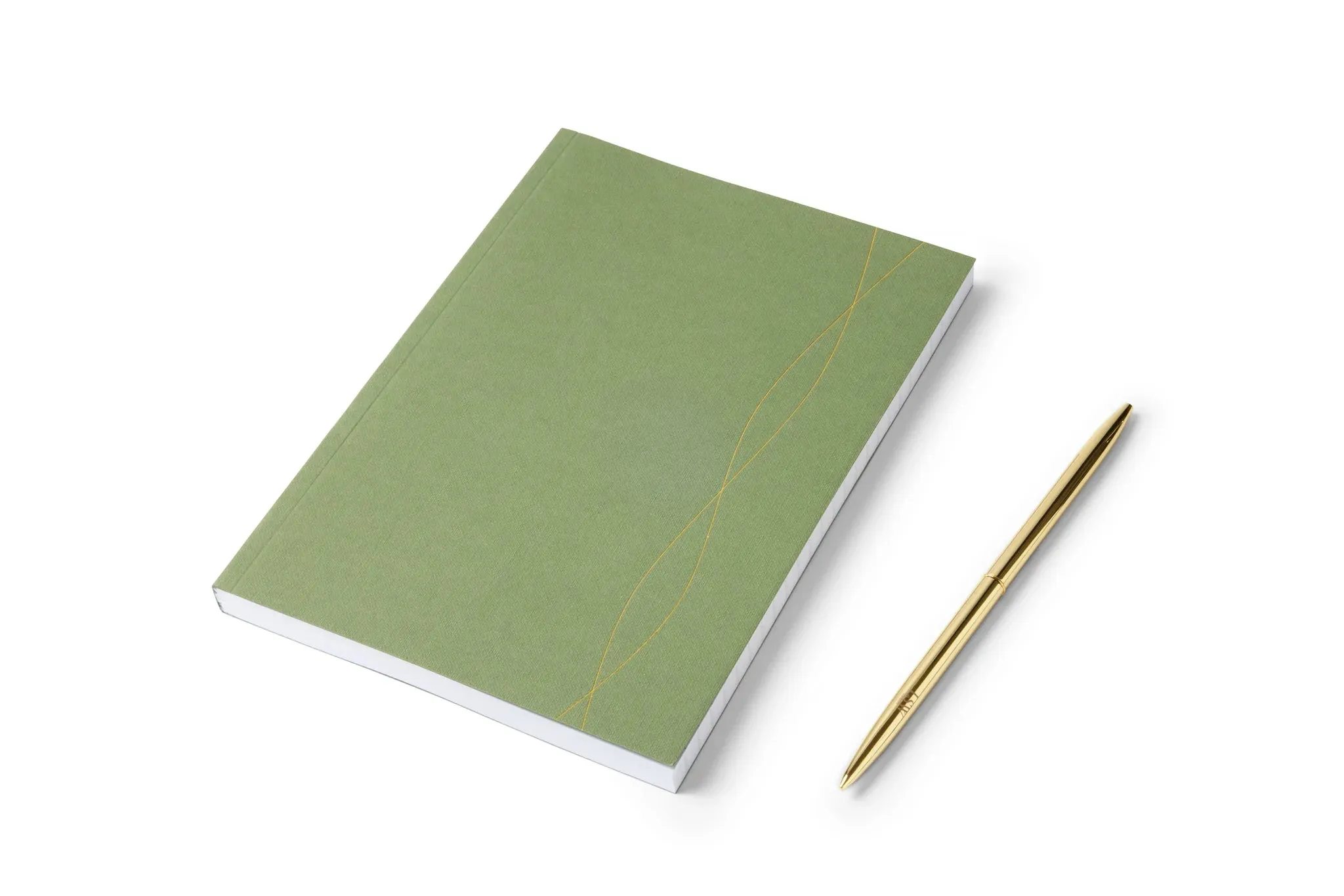 A5 Lined Notebook Mid  Green