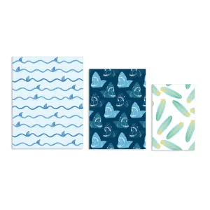 Aloha Faves in Blue Keiki Saddle Stitch Notebook, Set of 3