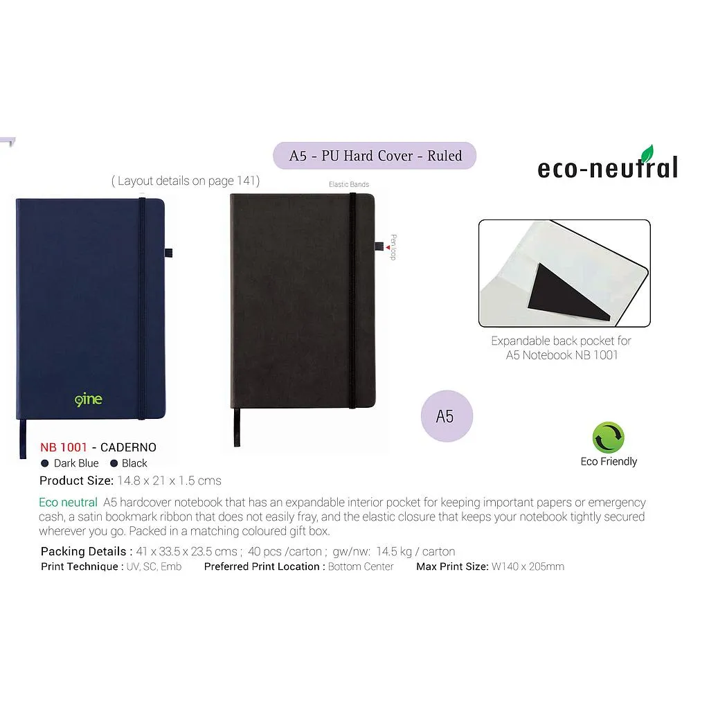 AMS-NB-1001 - A5 High Quality Notebooks