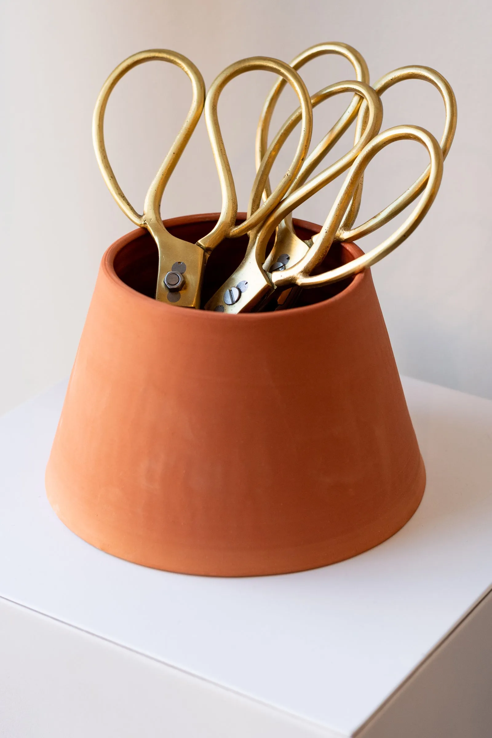 Angled Vase Terra Cotta