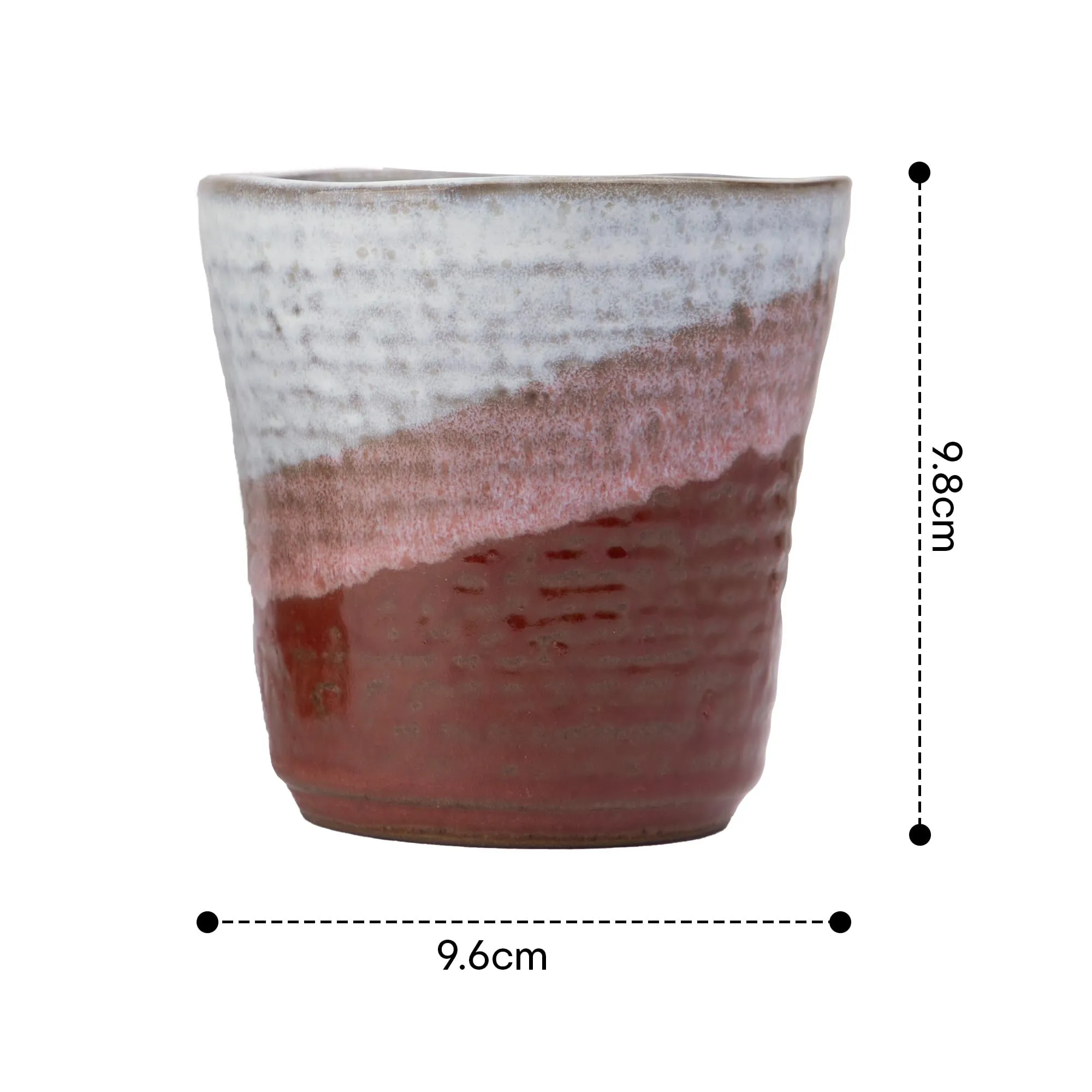 Anko Glazed Ceramic Chai Cups Set of 2 | 350ml | Microwave & Dishwasher Safe Coffee Mug & Tea Cups | Ideal Tea & Coffee Glass Set for Gifting | Everyday Use