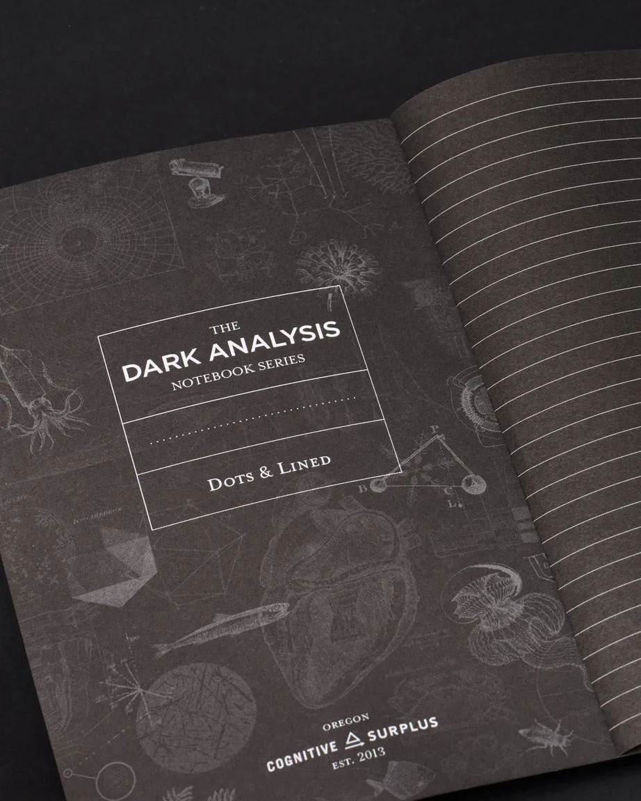 Arctic Ice Dark Analysis A5 Softcover Notebook