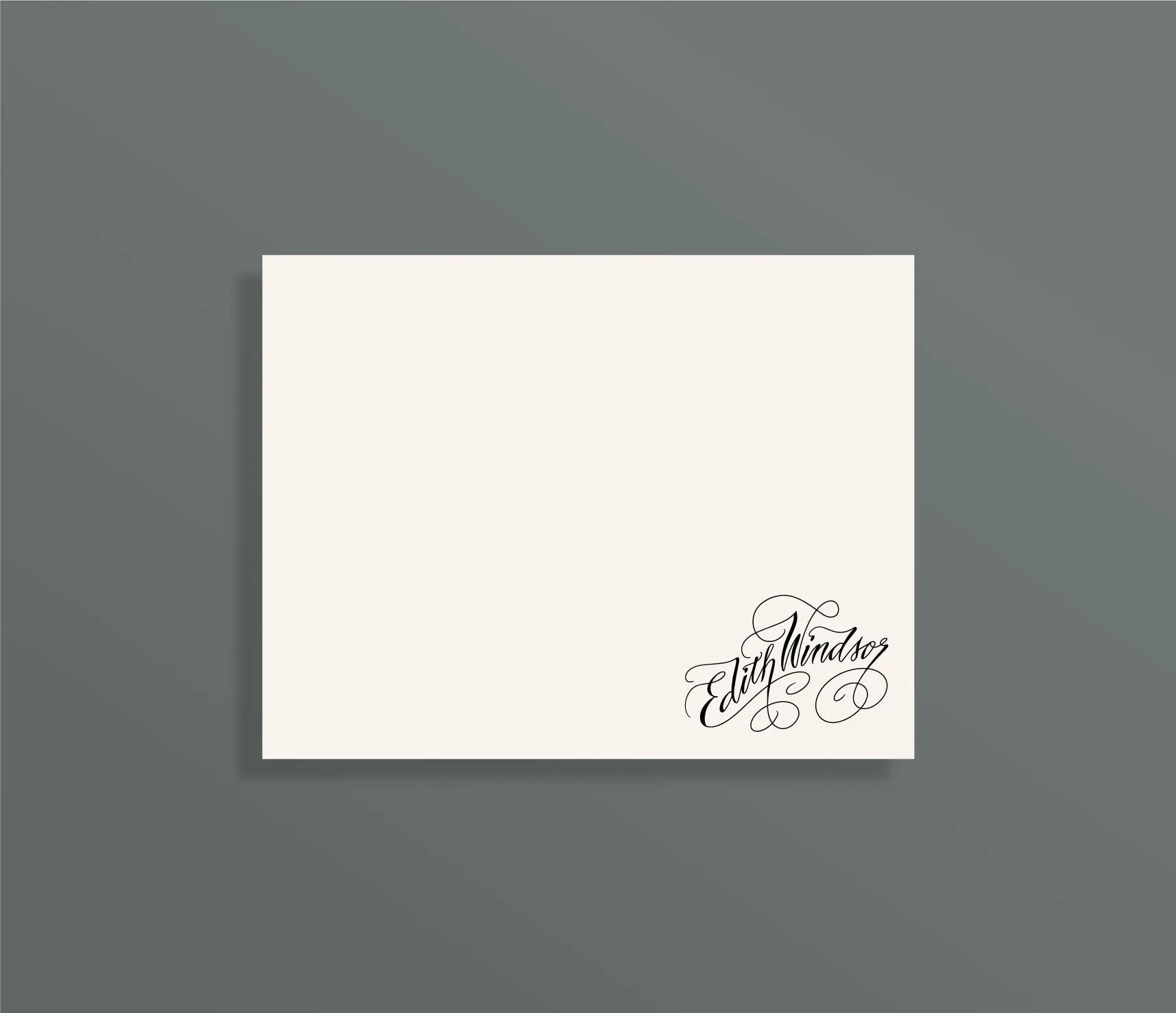 Ascender Custom Letterpress Stationery Suite