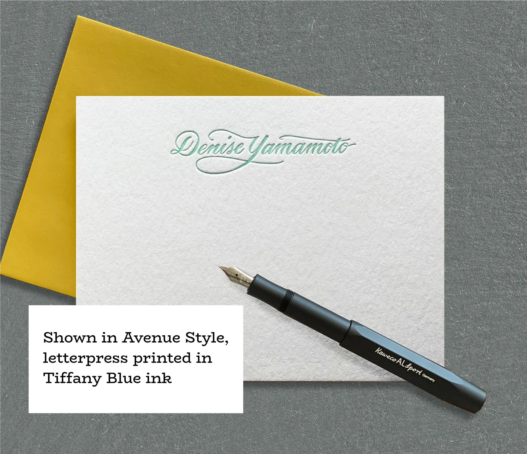 Ascender Custom Letterpress Stationery Suite