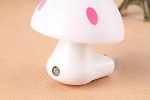 Automatic Night Sensor Mushroom Lamp (0.2 watt, Multicolour)