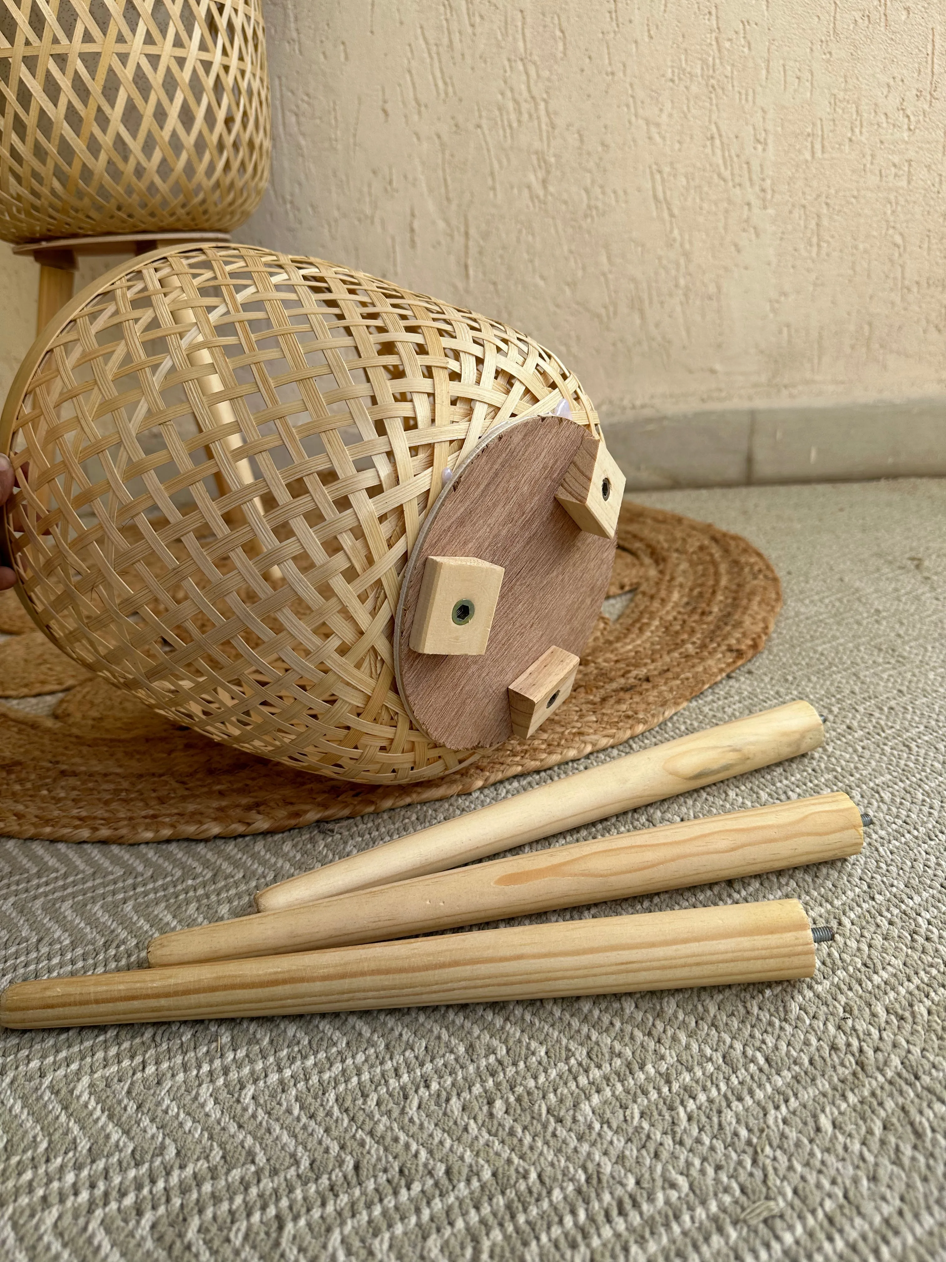Bamboo Plant Pot With Removable Legs