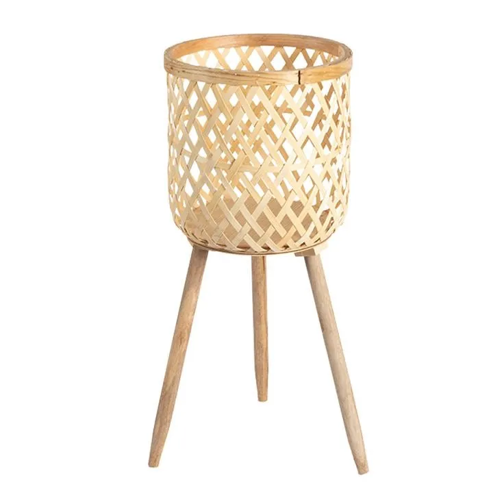 Bamboo Plant Pot With Removable Legs