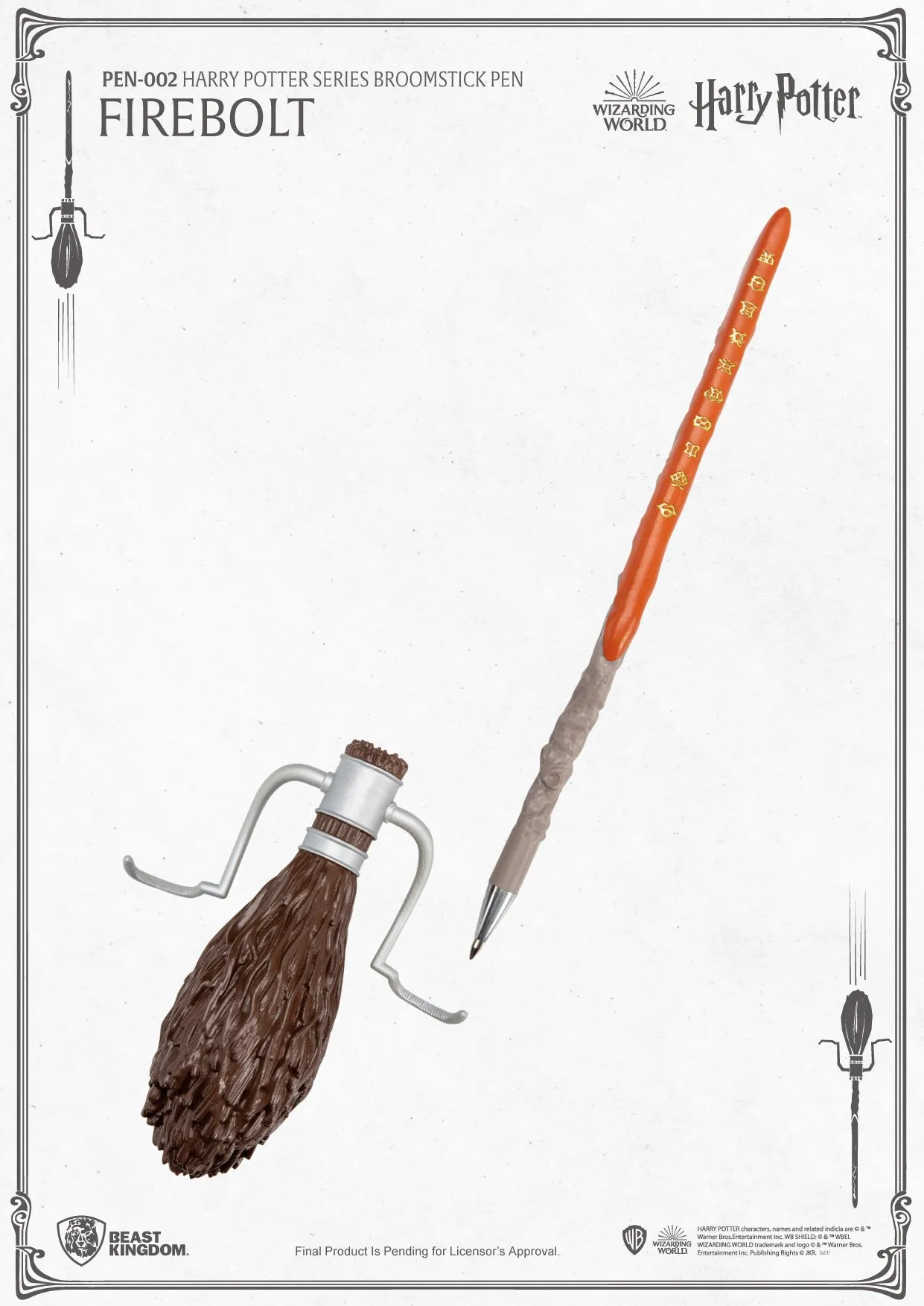 Beast Kingdom PEN-002 WARNER BROS: Harry Potter Series Broomstick Pen Firebolt