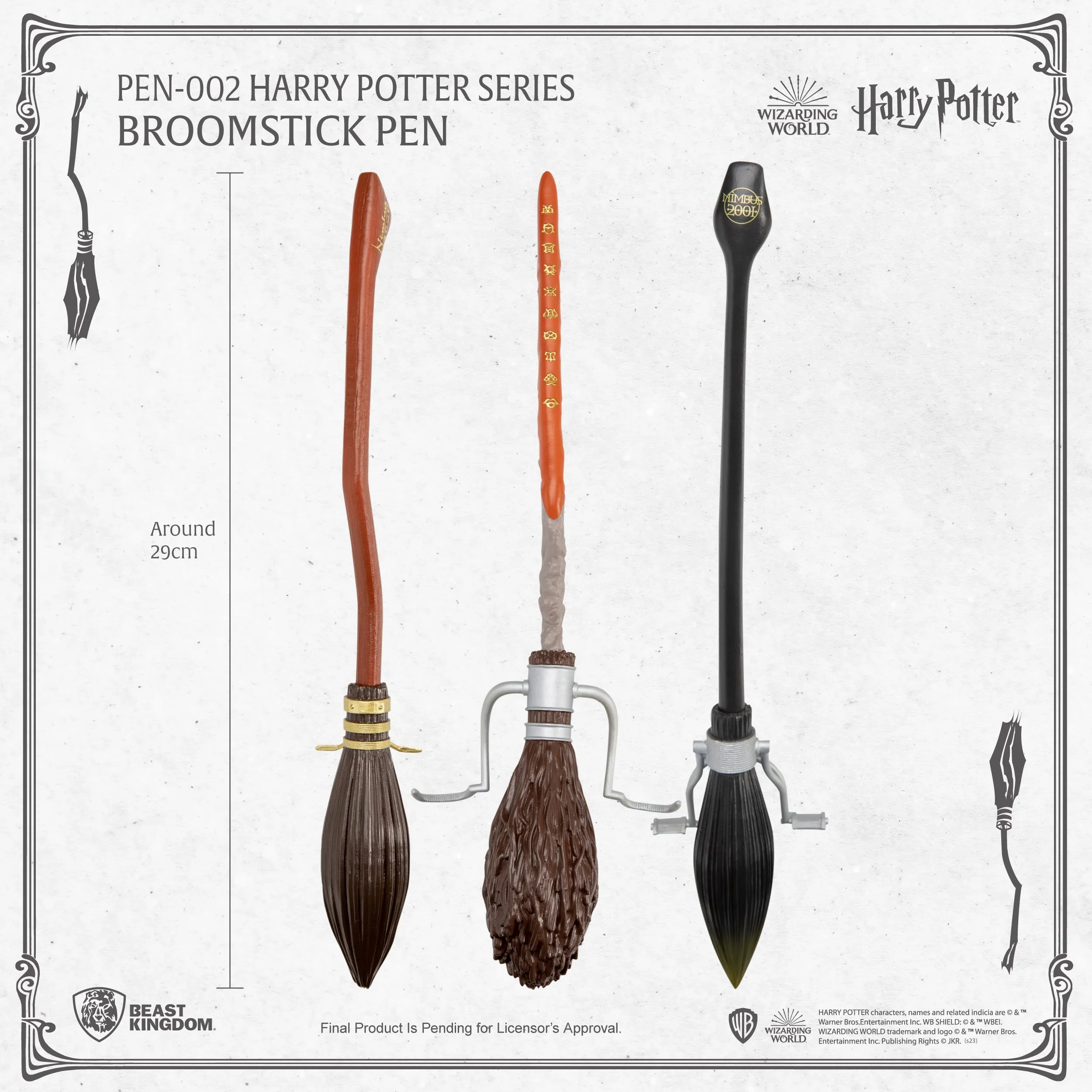 Beast Kingdom PEN-002 WARNER BROS: Harry Potter Series Broomstick Pen Firebolt