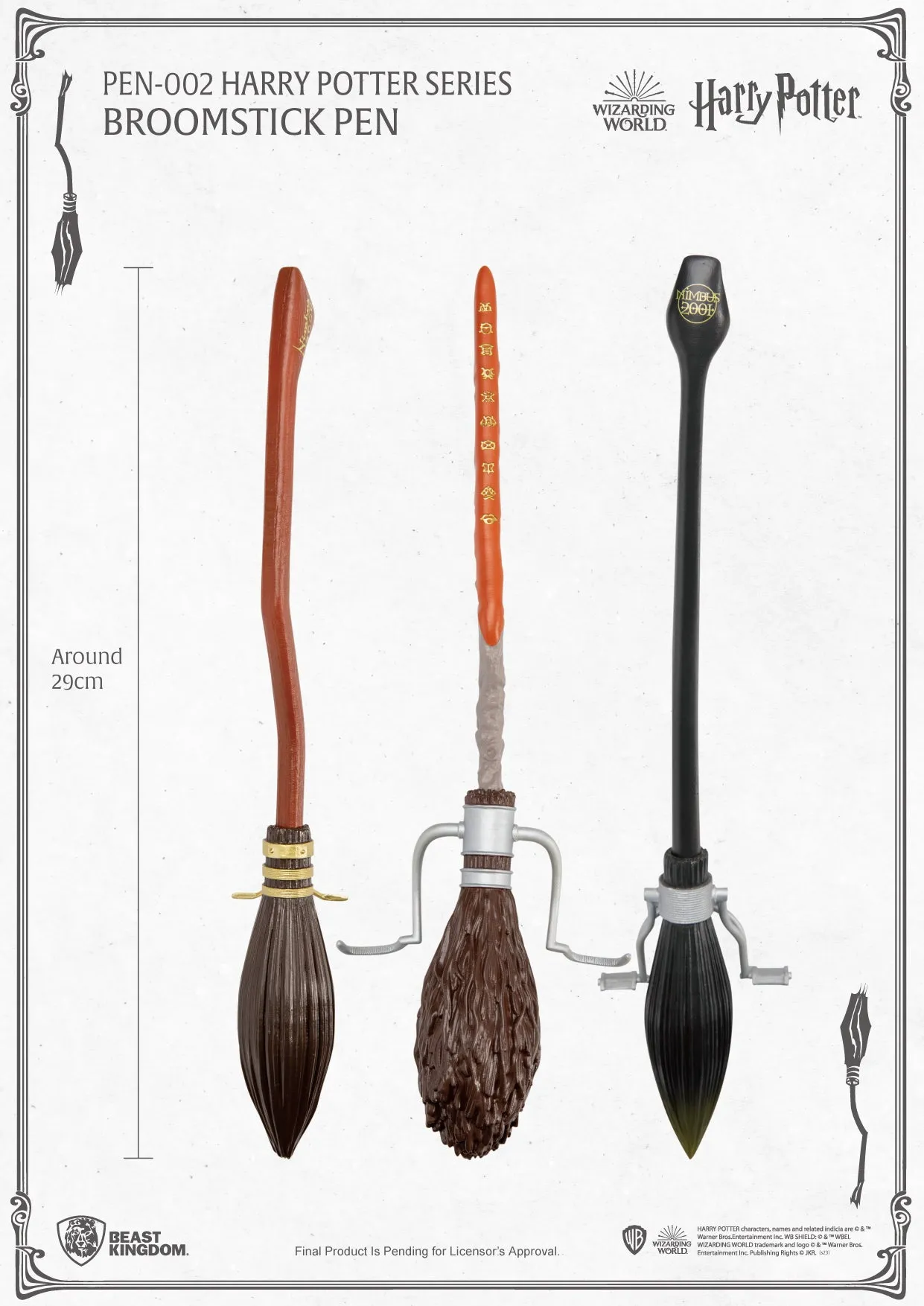 Beast Kingdom PEN-002 WARNER BROS: Harry Potter Series Broomstick Pen Firebolt