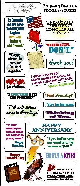 Benjamin Franklin Greeting Card