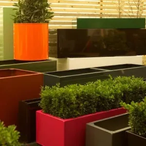 Bespoke Powder-coated Steel Planter