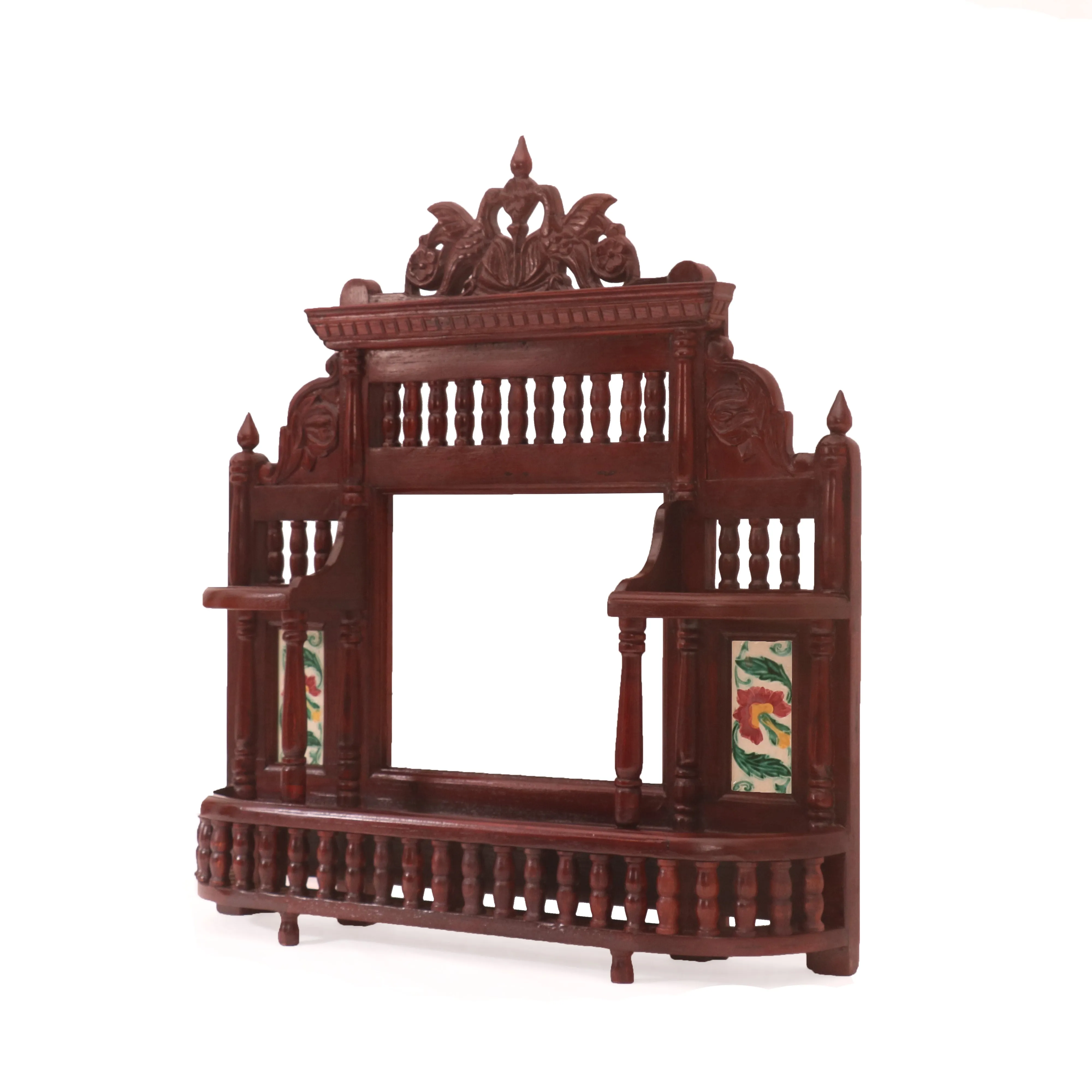 Bird Motif Carved Mirror