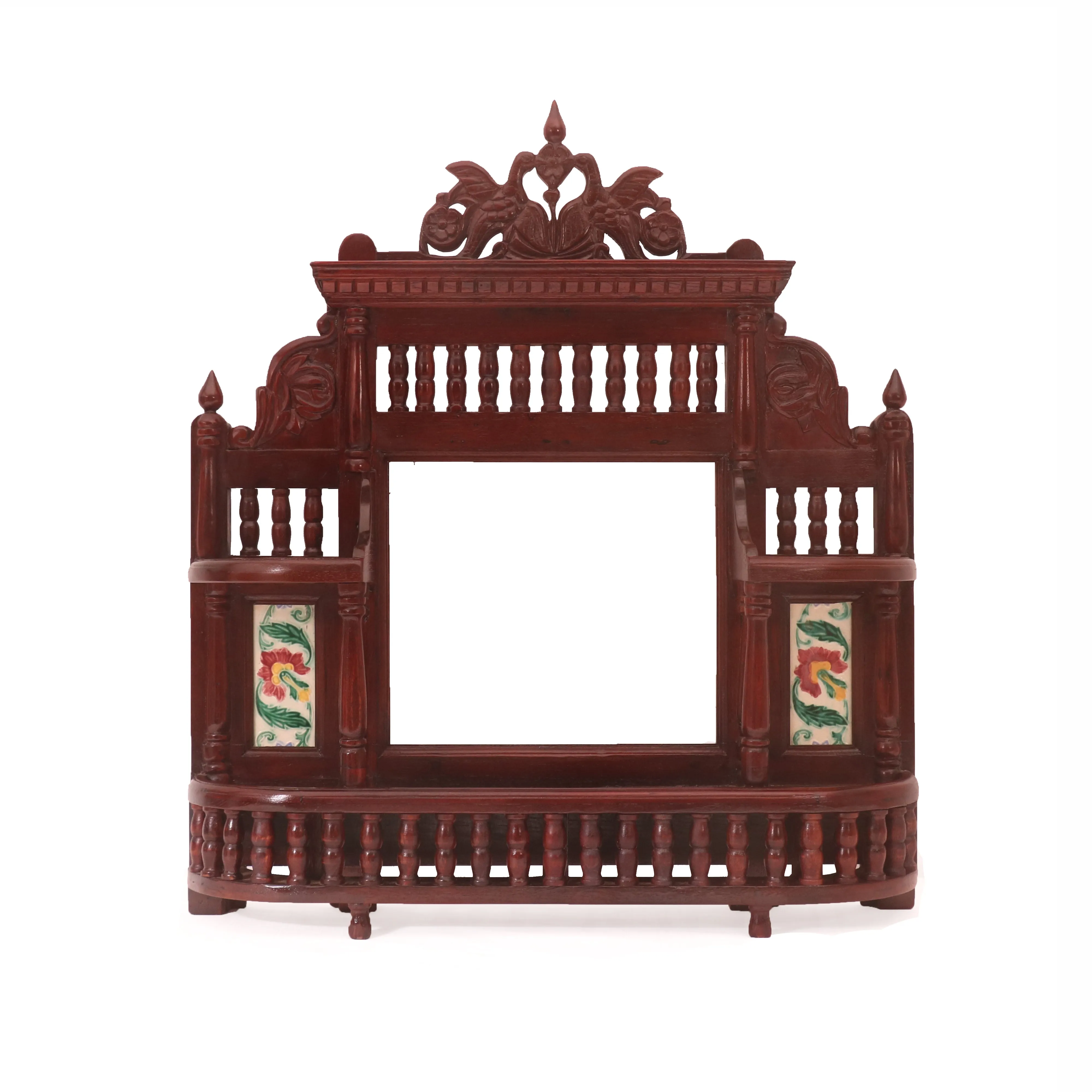 Bird Motif Carved Mirror