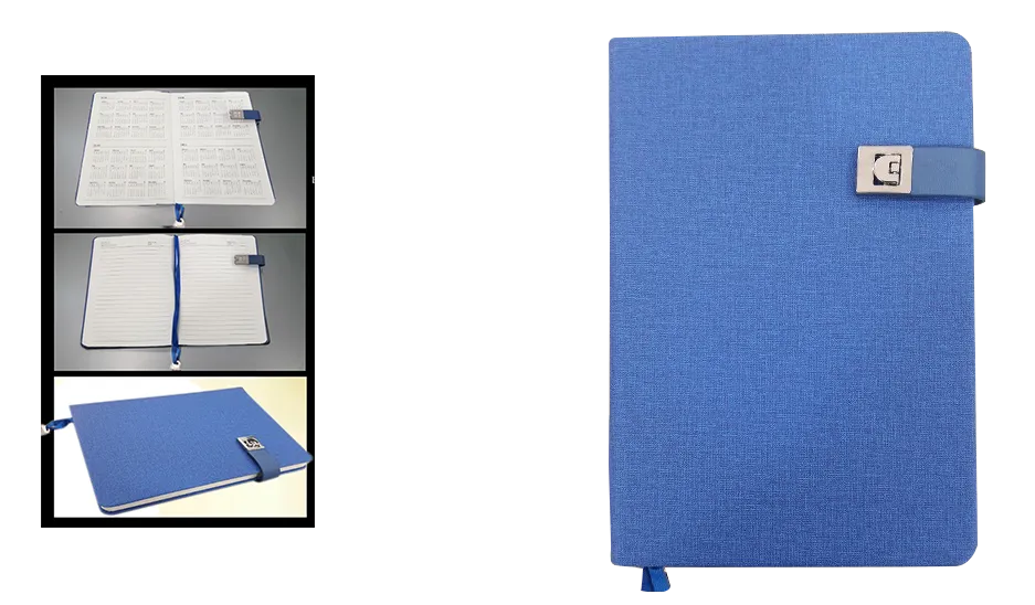 BLUE - A5 - Fabric Notebooks