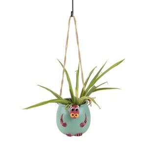 Blue Bull Terracotta Hanging Planter (5 x 6 in )