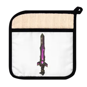 Brown and Purple Sword Pot Holder with Pocket