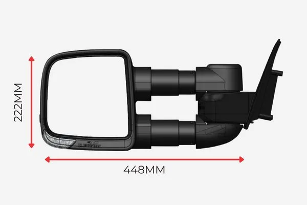 Clearview Compact Towing Mirror for Holden Colorado RG 2013 (MY13) - 2020 (MY20)