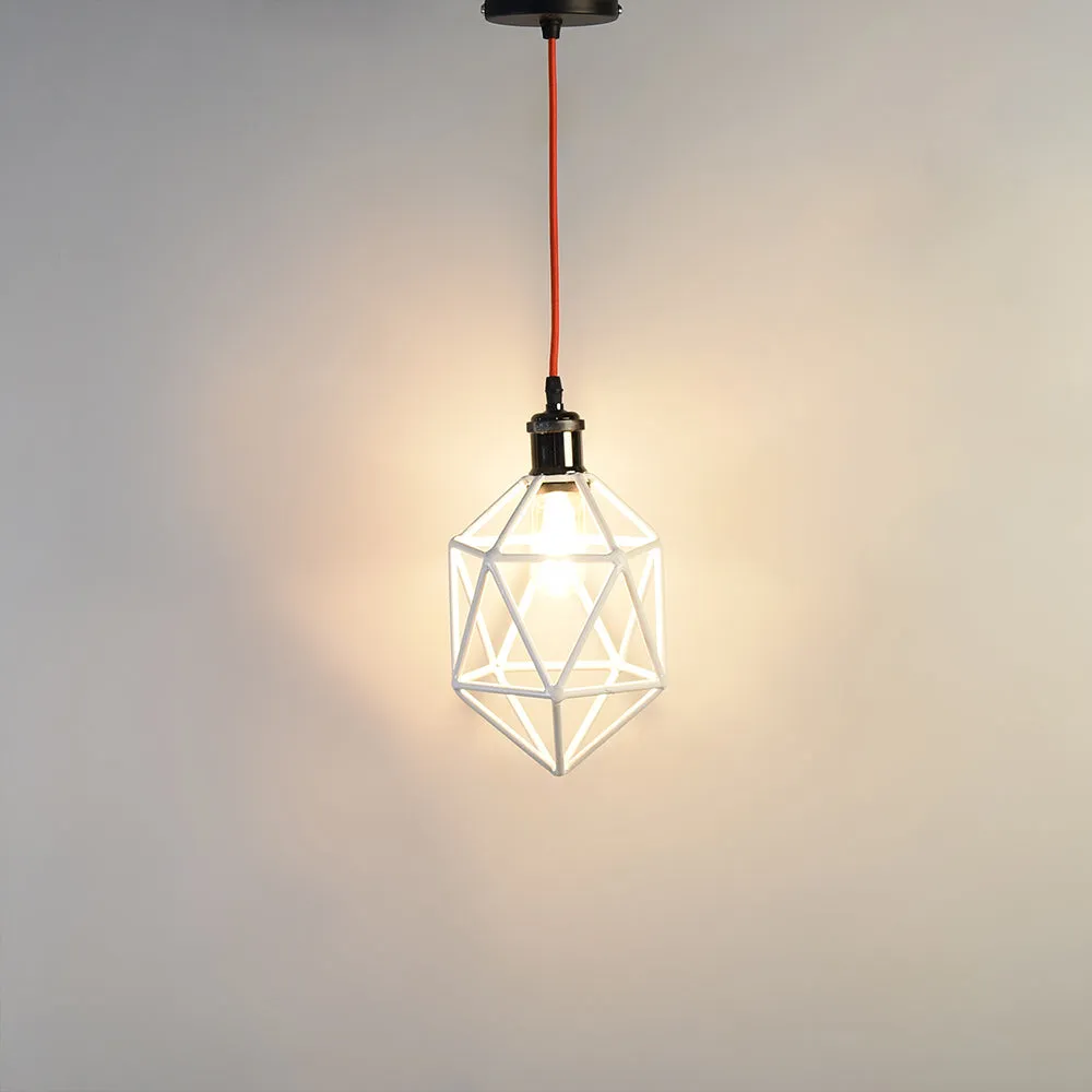 Clh157 Wharf White Industrial Pendant Light