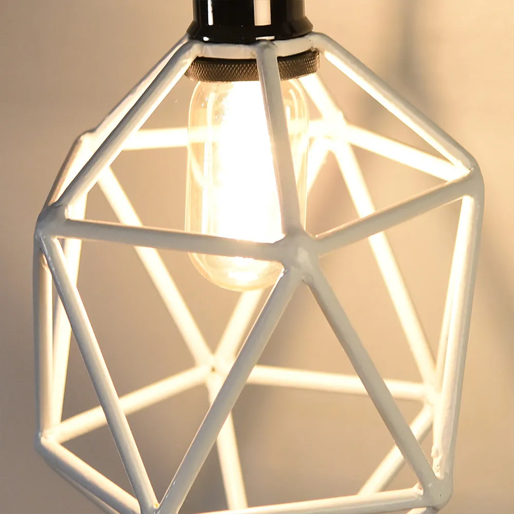 Clh157 Wharf White Industrial Pendant Light