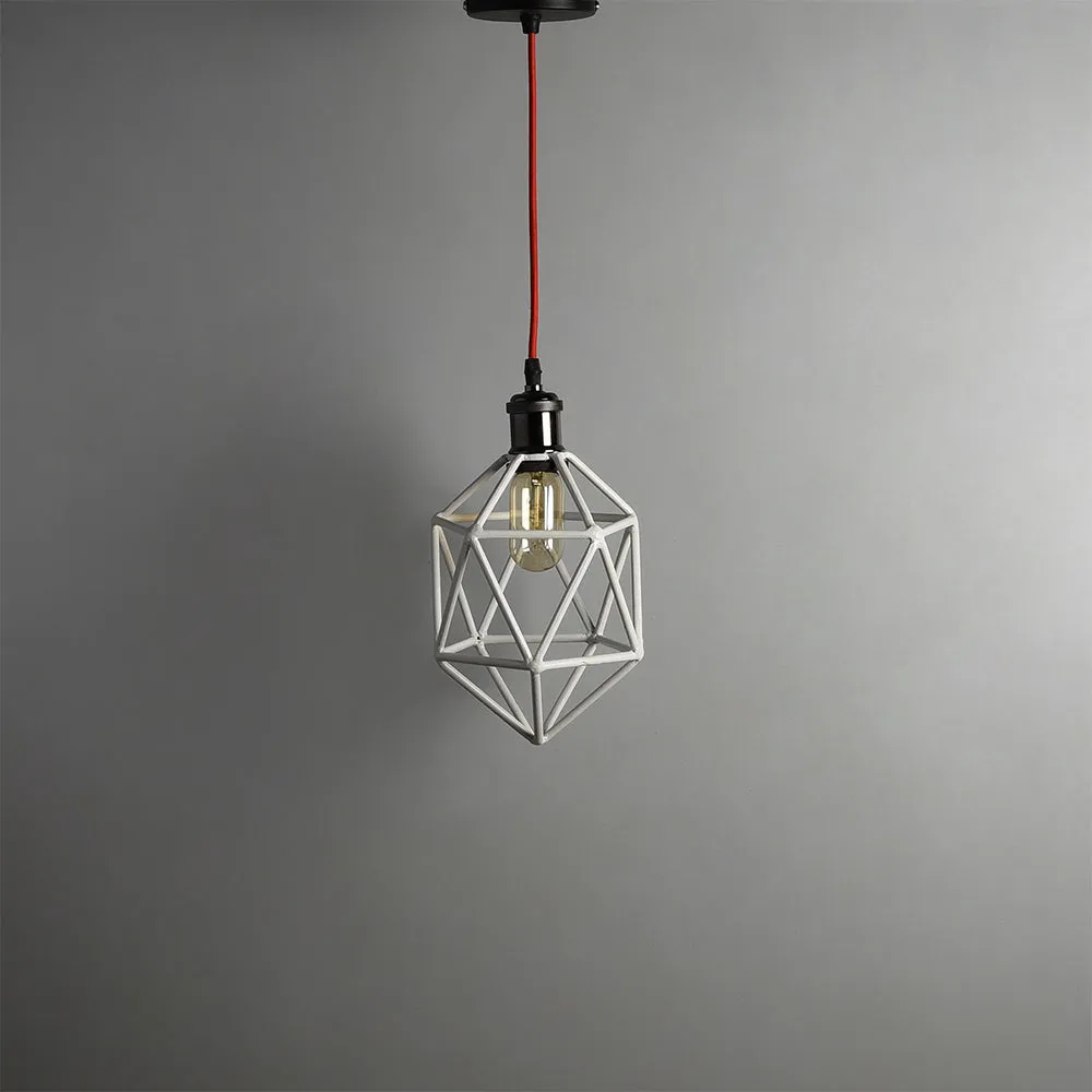 Clh157 Wharf White Industrial Pendant Light