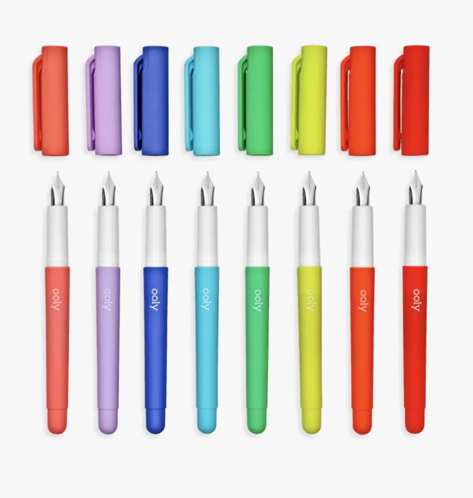 Color Write Fountain Pens - Set of 8
