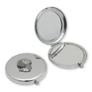 Compact Handbag Mirror Personalised - Spaniel Head