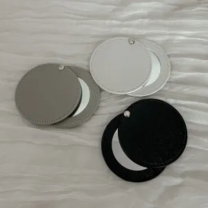Compact Mirror Bridesmaids Gift  - Black, White, Grey