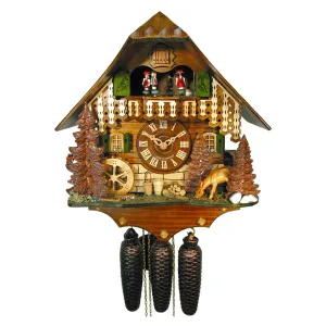 Cuckoo Clock - 8-Day Chalet Style with Deer & Bird - August Schwer