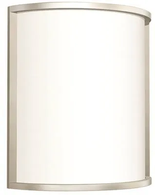 Decorative Wall Sconce Brushed Nickel 10-3/8 Inch  Uses (2) 13-Watt Fluorescent Gu24 Base Lamps