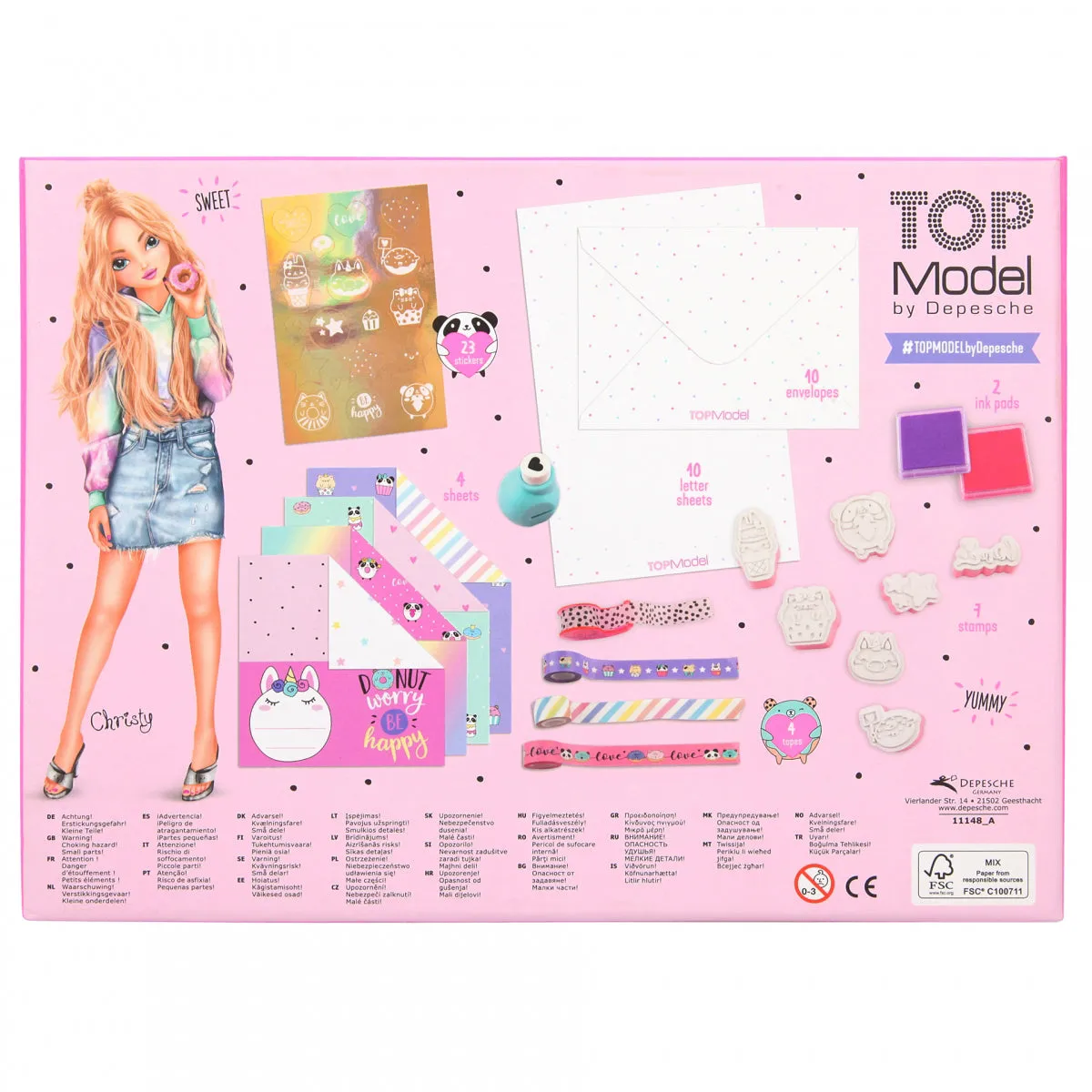Depesche Topmodel Love Letter Set Candy Cake