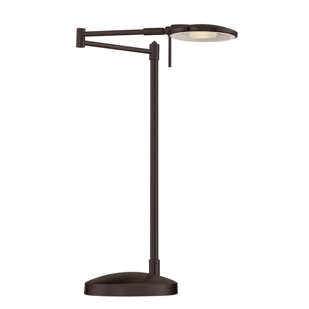 Dessau Turbo Swing-Arm Table Lamp in Bronze