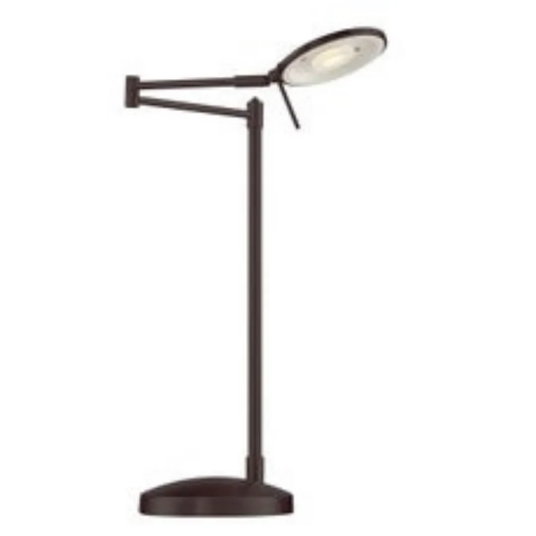 Dessau Turbo Swing-Arm Table Lamp in Bronze
