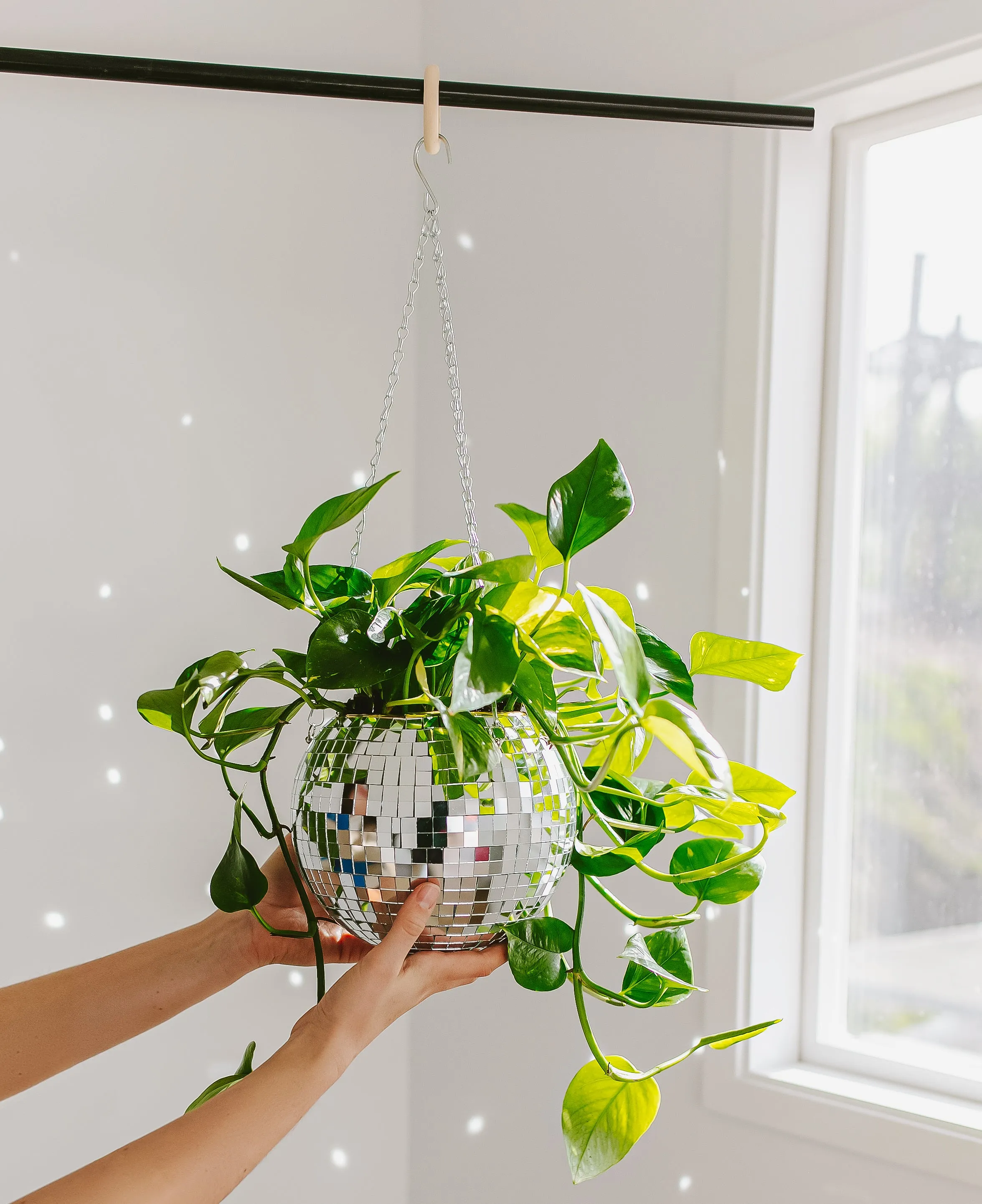 Disco Ball Garden Hanger