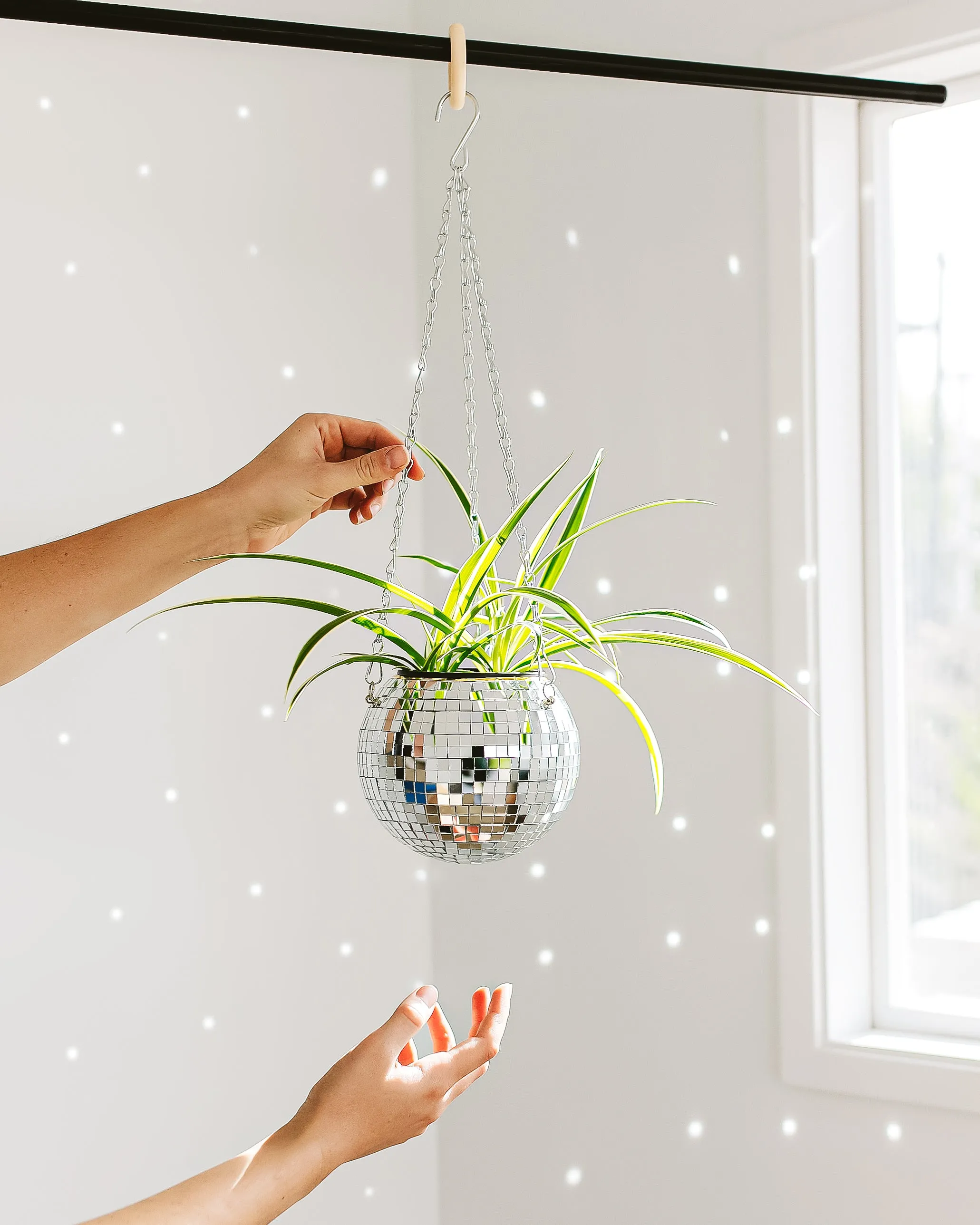 Disco Ball Garden Hanger