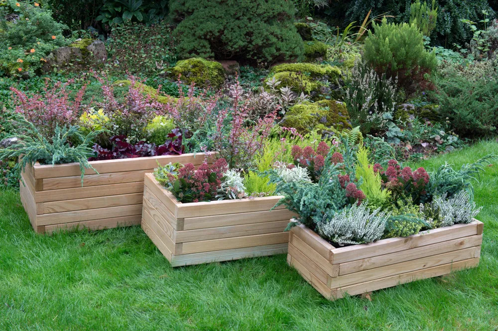 Durham Rectangular Planter Set