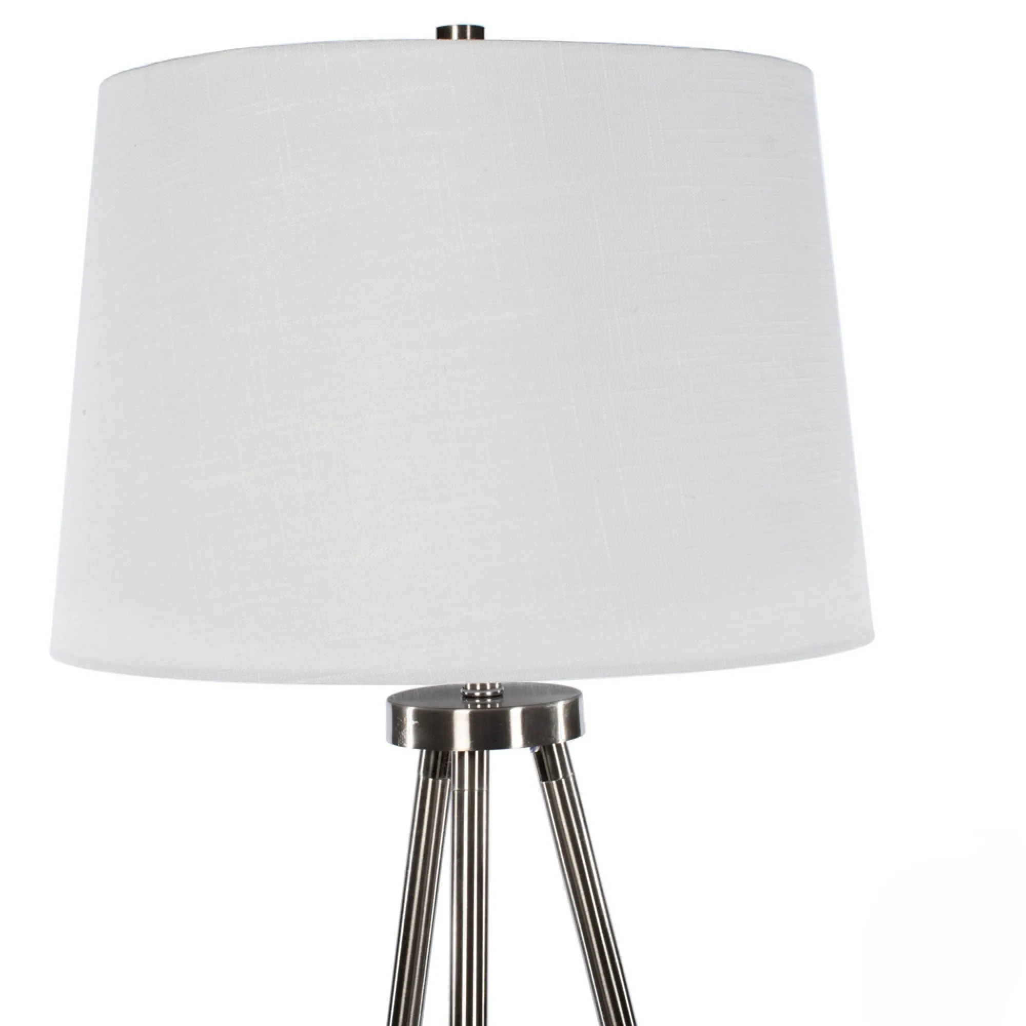 Ellie Tripod Floor Lamp Satin Silver