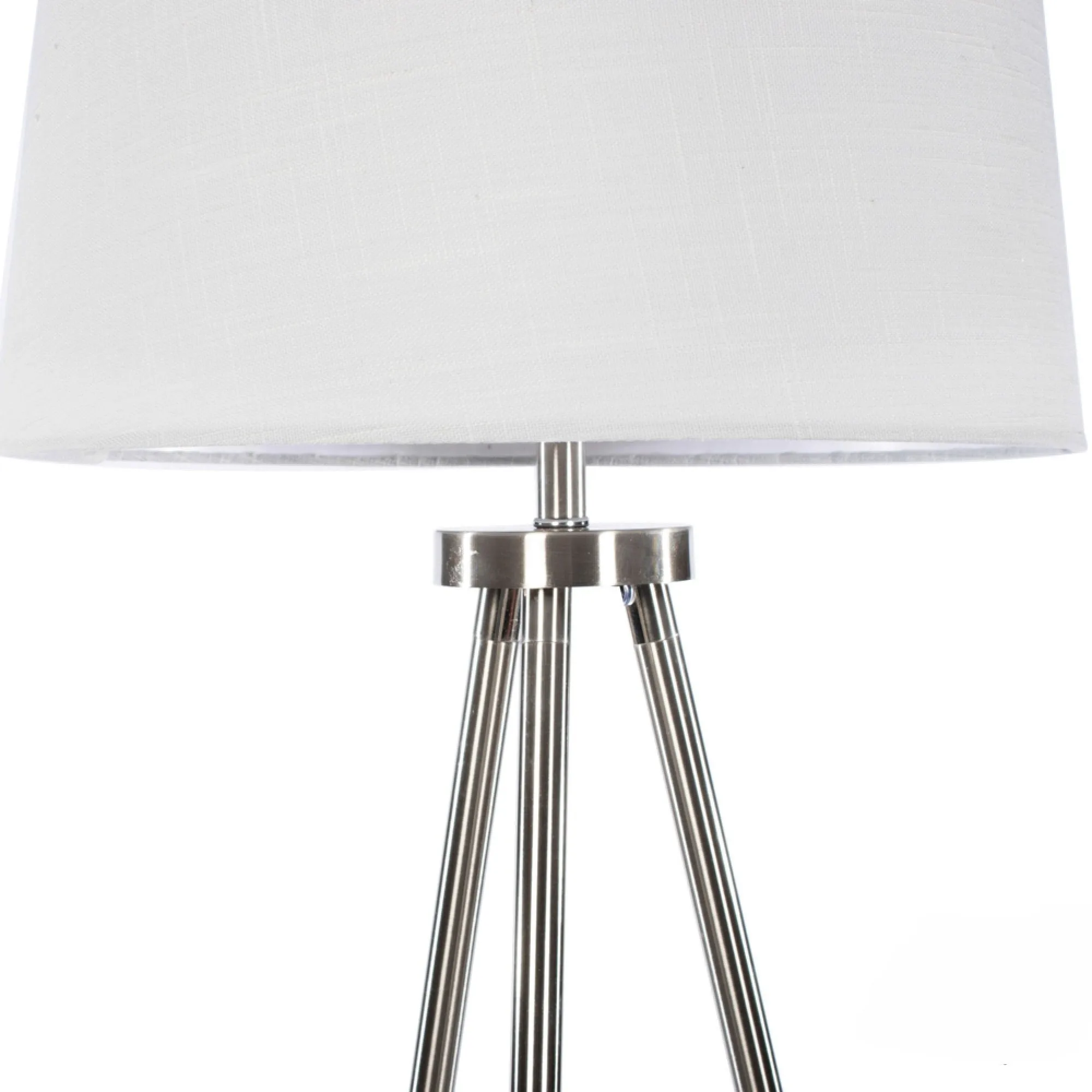 Ellie Tripod Floor Lamp Satin Silver
